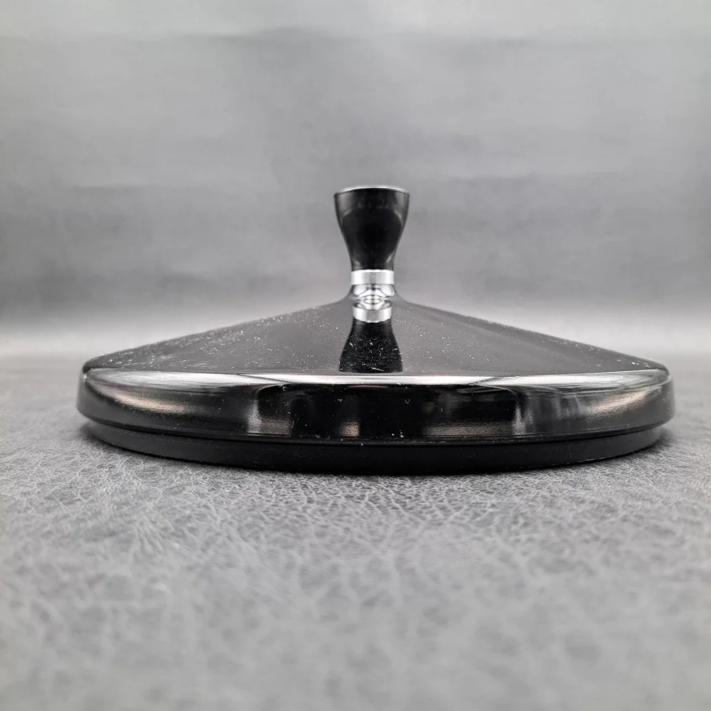 Wear Ever Vintage Black Replacement Lid with Sunburst Knob Mid Century Modern
